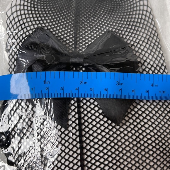 NEW! Sexy Bow Fishnet Tights Stockings - Picture 7 of 8